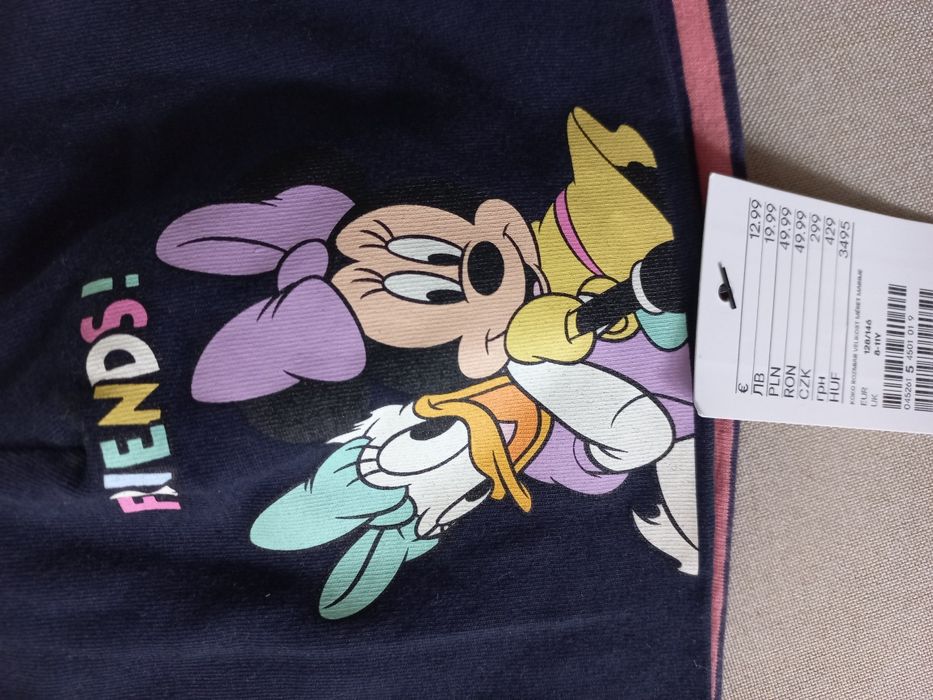 H&M 2-pack Myszka Minnie czapki wiosenne r.128/146