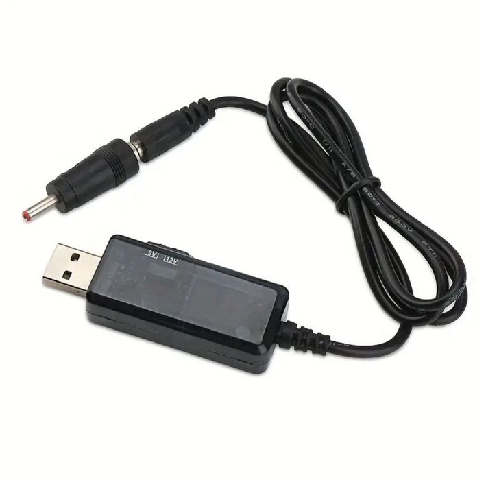 Перехідник від павербанка до Wi-Fi роутера (USB–DC 9V/12V)