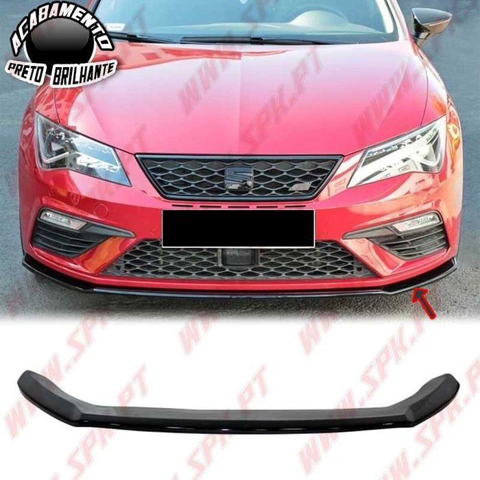 [PORTES GRÁTIS]* LIP SPOILER FRONTAL SEAT LEON MK3.5 FACELIFT FR+CUPRA