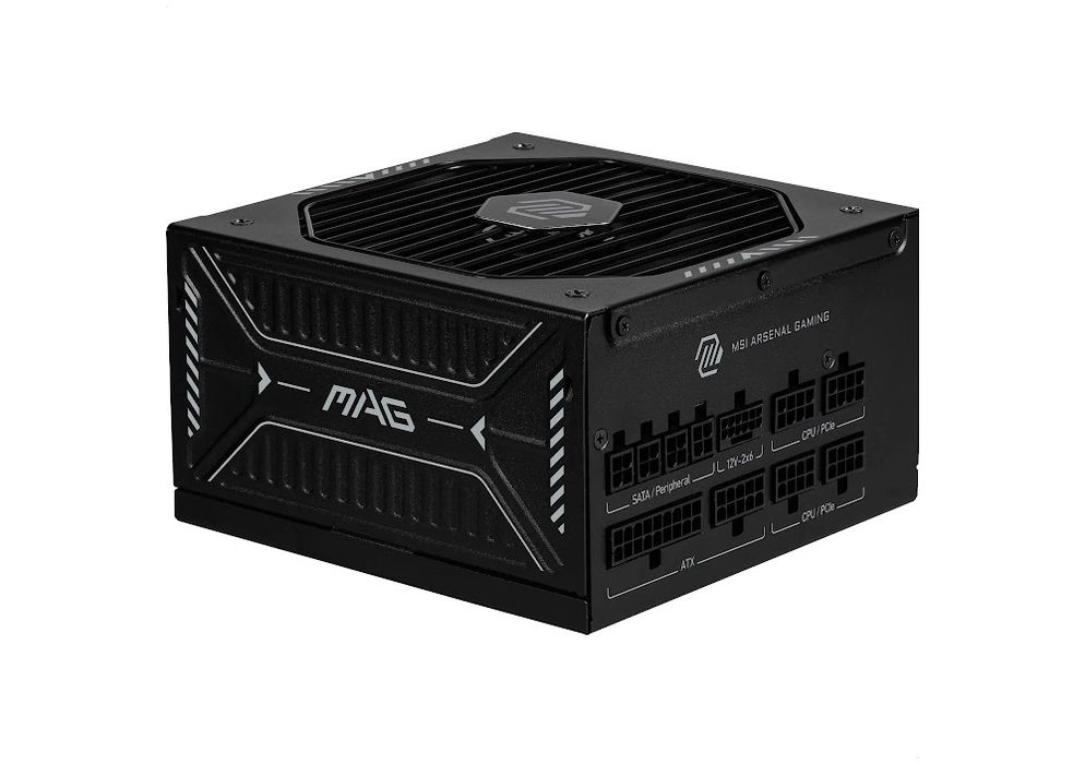 Блок живлення MSI MAG A850GLS PCIE5 (ATX, 850 Вт, 80 PLUS Gold, повністю модульний) (306-7ZPIY11-CE0)