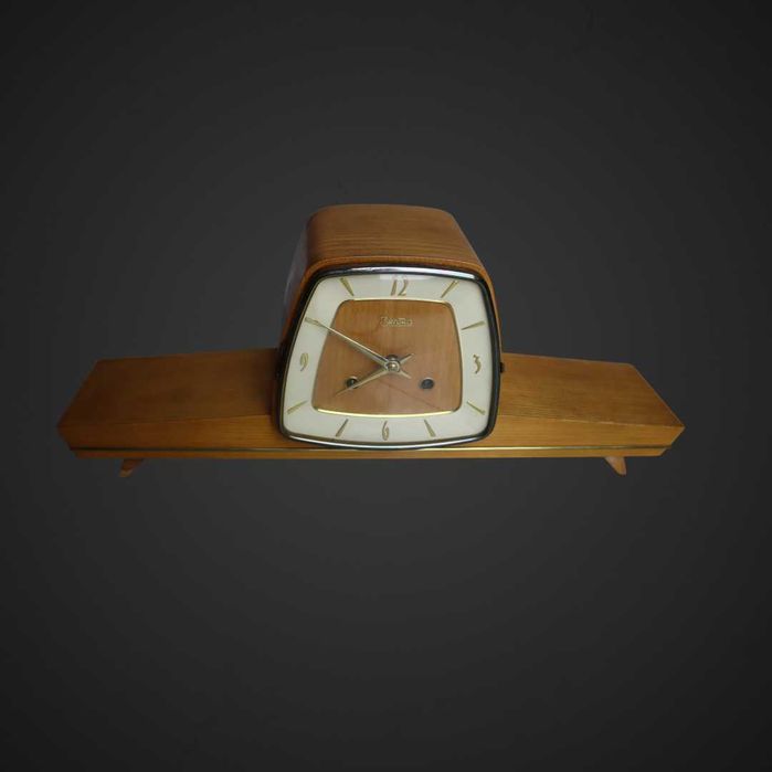 Modernistyczny zegar kominkowy ZENTRA-LATA 60 b51/070350