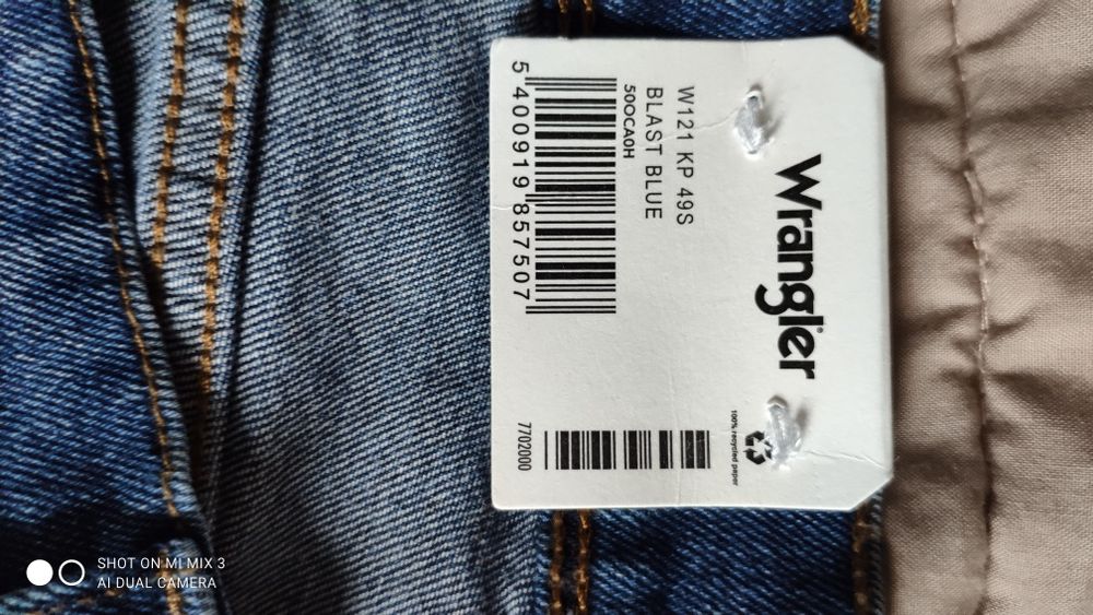 Wrangler Texas Straight Blast Blue męskie jeansy rozm 34/32 jak 35/32