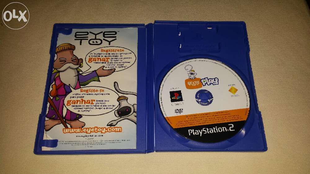 Vendo videojogo EYE TOY PLAY usado para Playstation 2 mais câmara EYE