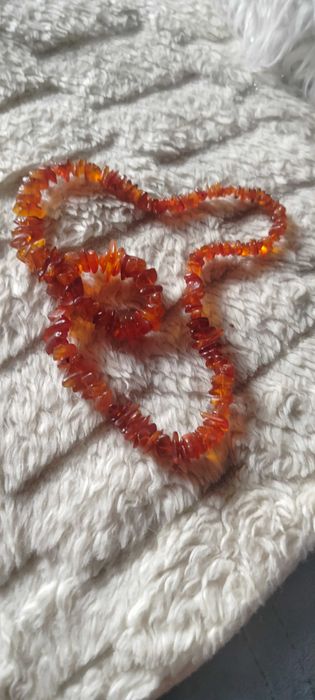 Naszyjnik z bursztynu Hit PRL