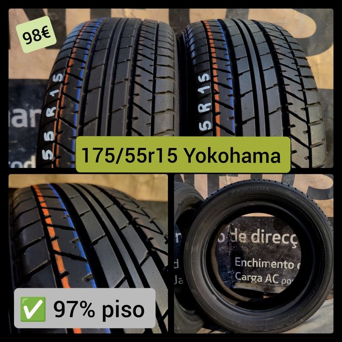 Pneus 175/55r15 185/55r15  Semi novos