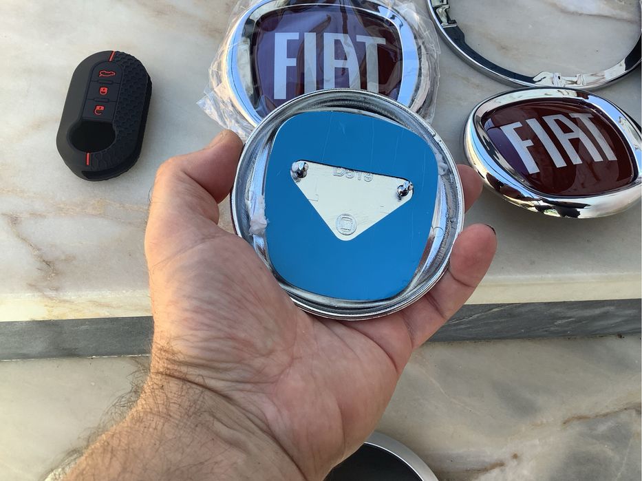 Fiat 500 centros jantes simbolo capo mala capa chave simbolo fole