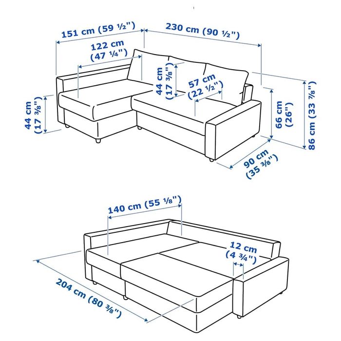 Sofa cama  con arrumação