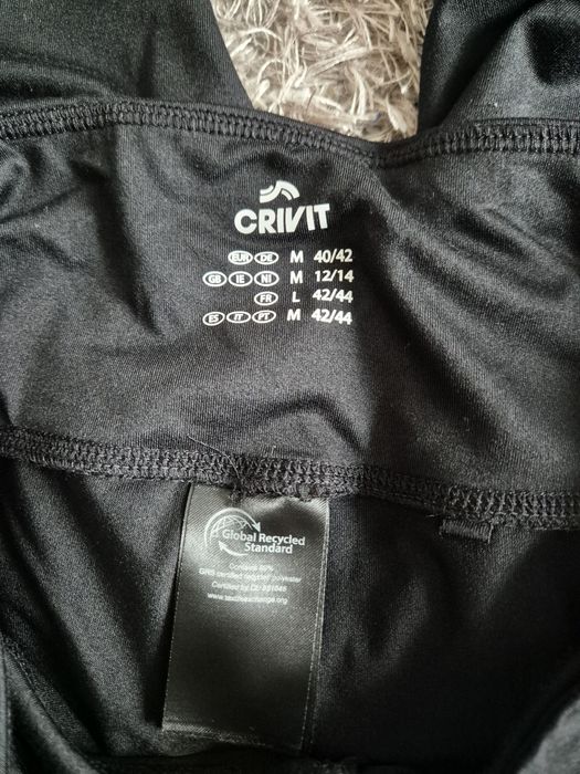 Czarne spodnie sportowe/ gimnastyczne Crivit,r.M