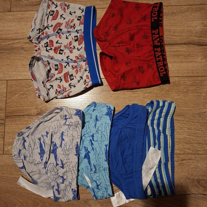 Bokserki, majtki 6 par