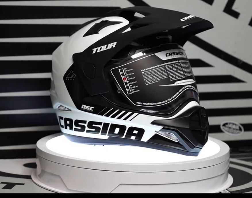 Kask Motocyklowy Cassida Tour turystyczny pod interkom XS-XXL