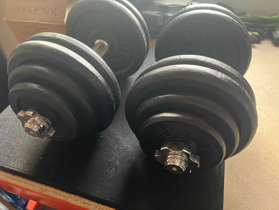 Hantle Sztangielki żeliwne regulowane 2 x 30kg