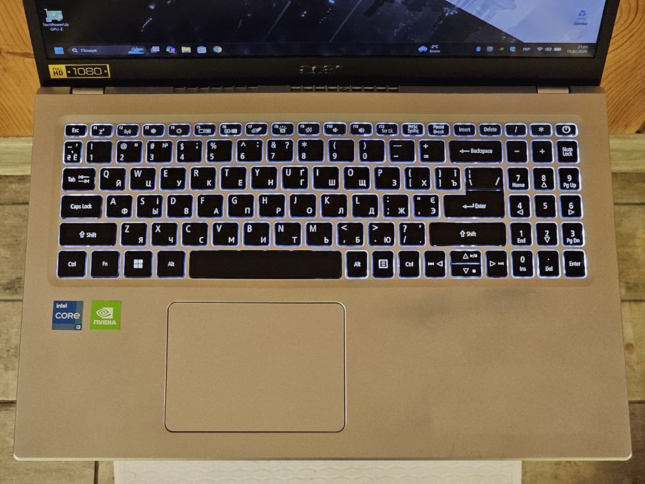 Acer 15.6"/i3 1115G4/MX 450/RAM 12GB/SSD 256GB/батарея 6 годин