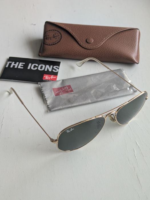 Óculos Rayban aviator 3025 originais dourados