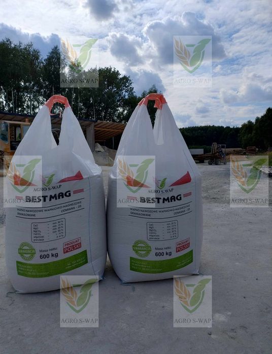 Wapno nawozowe granulowane węglanowe magnezowego czarna kreda PRODUCENT