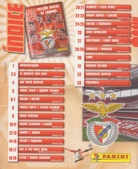 Caderneta S.L. Benfica és tu - Completa