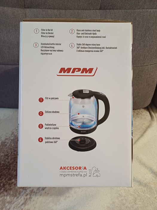Czajnik elektryczny Mpm 1.8l. Nowy. Polecam!