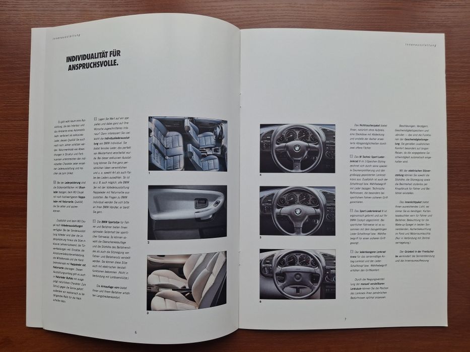 Рекламні брошури BMW E36