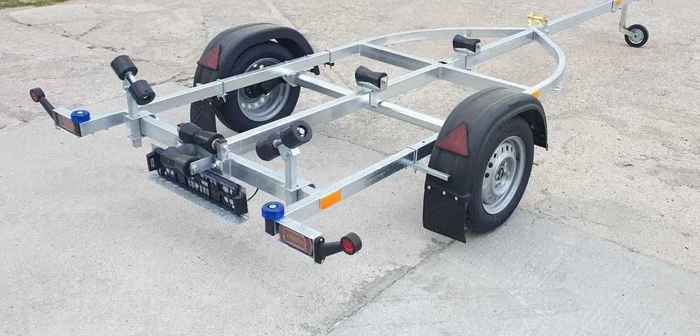 Przyczepa pod łodziowa uchylna do łodzi łódki do 4m Spawline producent