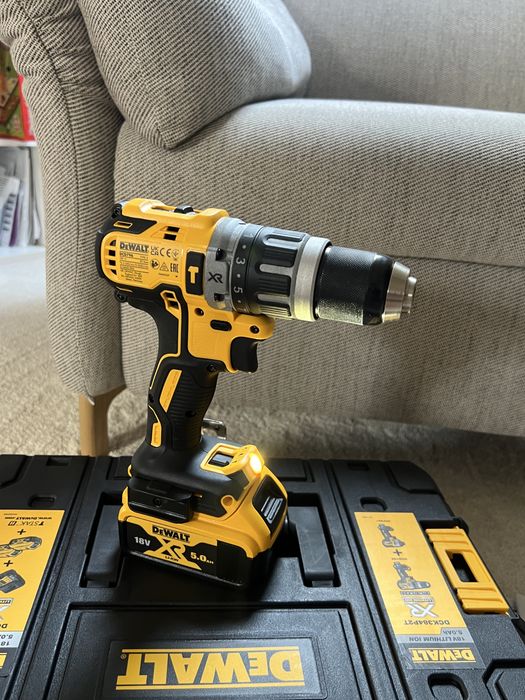 DeWalt 18V набір шуруповерт + гайковерт 2 акумулятори 5 Ah, гарантія 3 роки!
