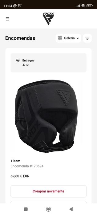 Capacete boxe RDX como novo