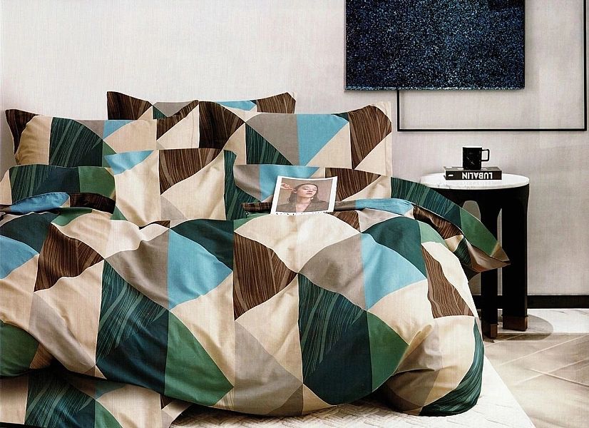 Pościel 140x200/2 części satyna bawełniana AIDA komplet 1x poszewka