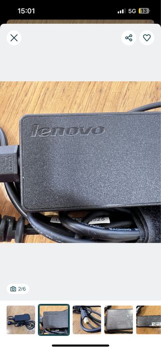 Carregador original Lenovo ADLX9ONLC3A Adaptador