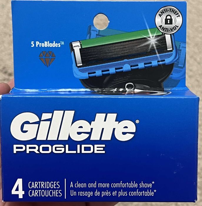 Лезвия оригинал из США Gillette Mach3  4шт картриджи