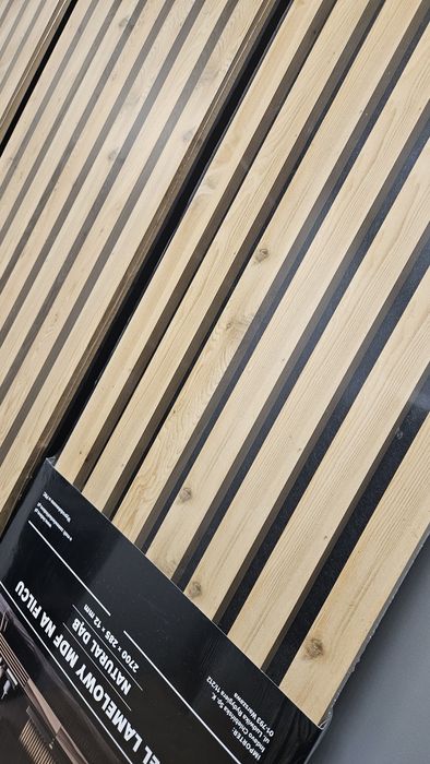 Panele ścienne 3D Lamele na filcu Natural Dąb 270x28,5 - 7 lameli