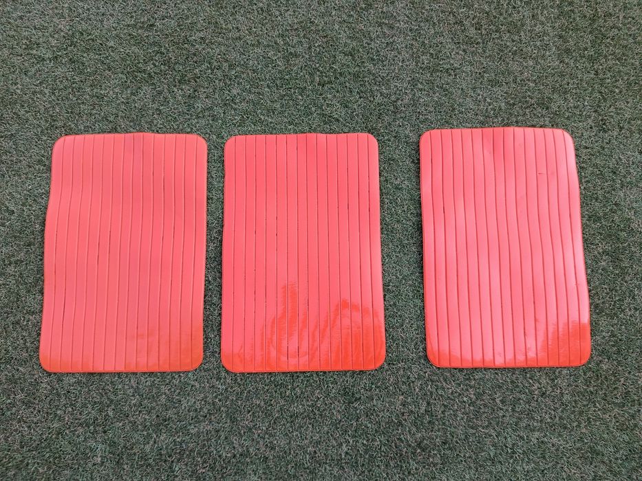 Conjunto de 3 Individuais de Mesa Vermelhos | Set of 3 Red Table Placemats