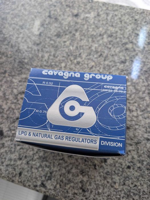Redutores Gás de Segurança Cavagna 39 mbar x 4 Kg/h 20x1.5M x 7/8"F - Liquidação Stock