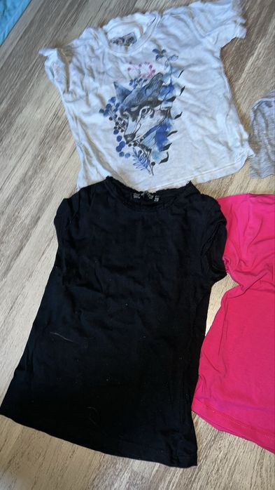 6 tshirtów koszulek dziewczynka 104-110 cm razem