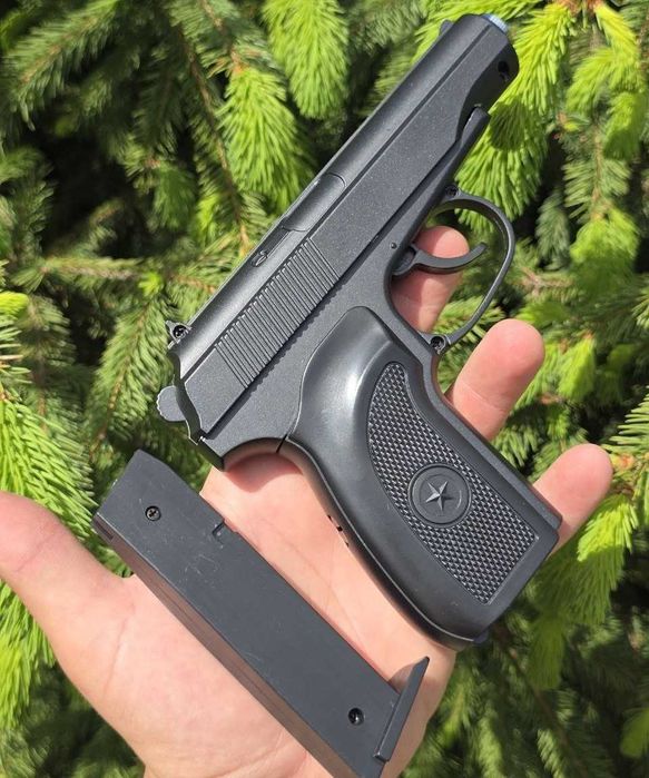 Пістолет Макарова ПМ Galaxy на шариках Металевий дитячий іграшковий