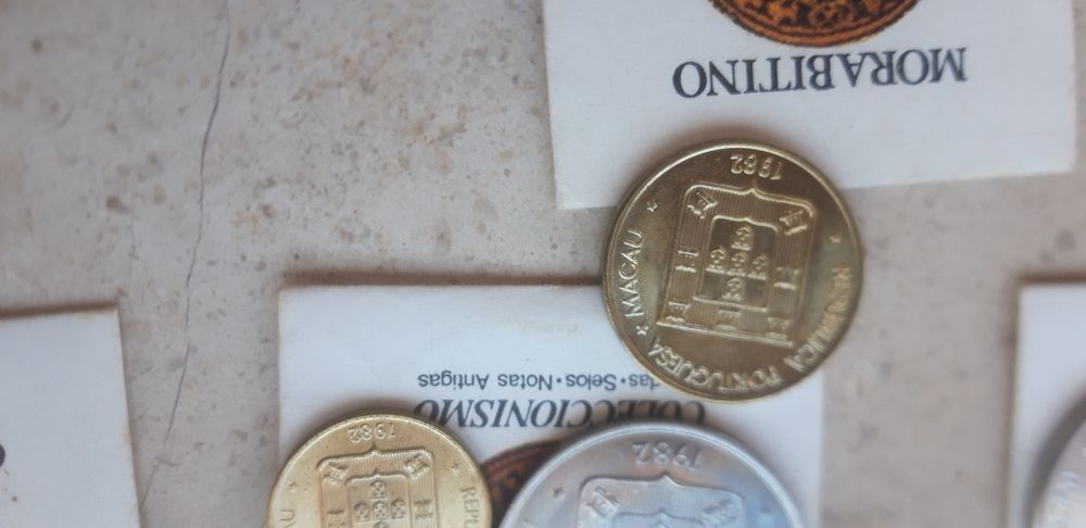 Conjunto Colecção de 5 Moedas de Macau