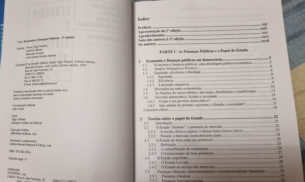 Livro Economia e Finanças Públicas