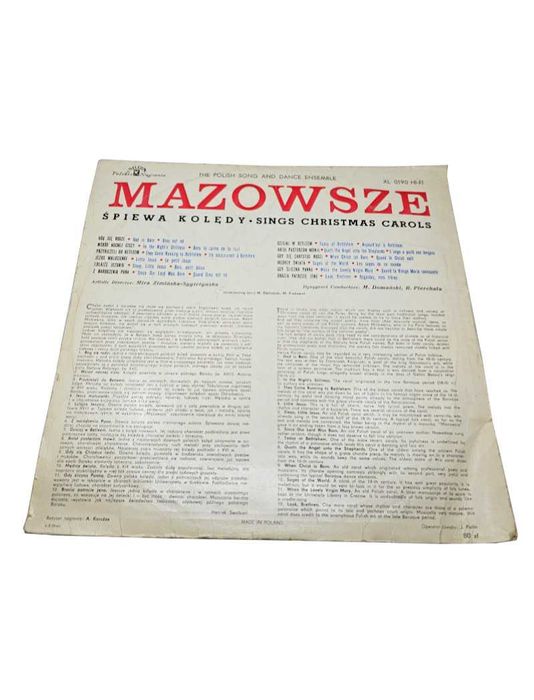 Płyta winylowa Mazowsze “Śpiewa Kolędy”