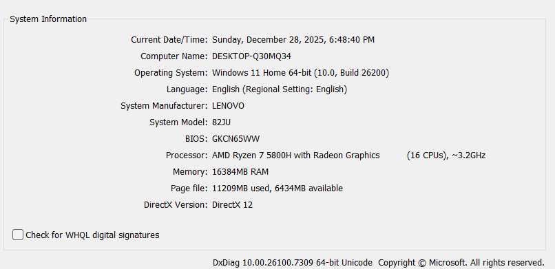 Lenovo Legion 5 | RTX 3070 | Ryzen 7 | Manutenção Recente