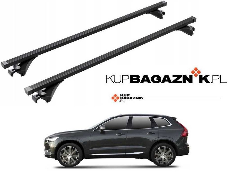 Bagażnik dachowy Volvo XC60 SUV 2017 do 2024 bazowy belki dach Relingi