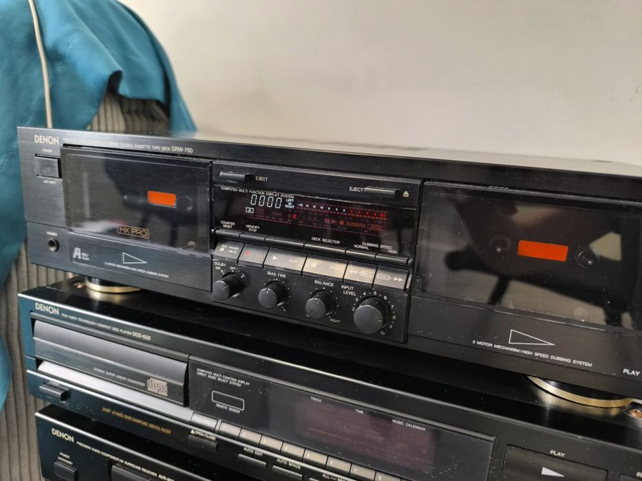 Denon DRW-750 Japan — вінтажна касетна дека / double cassette deck
