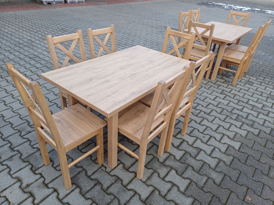 stol 6 krzesel krzesla tanio solidnie do baru restauracji nowe