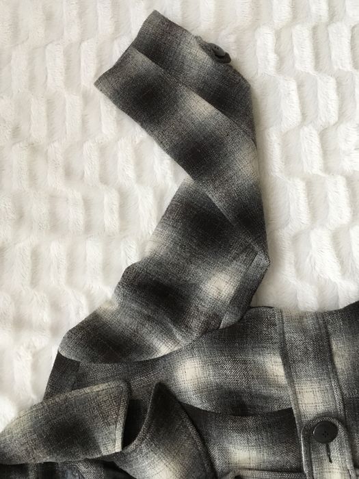 Płaszcz damski w kratkę szarosc M/38 firmy Orsay