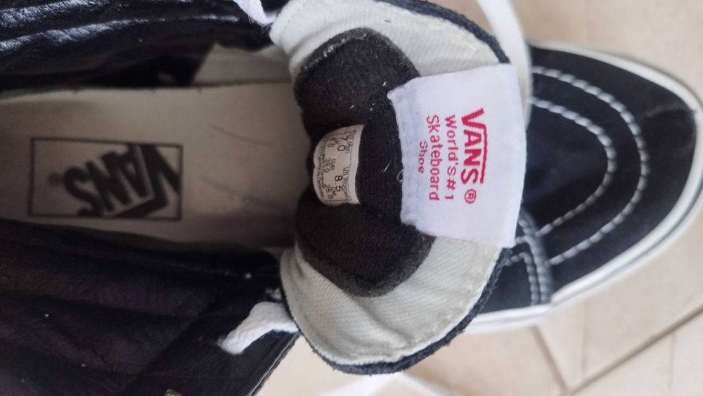 Trampki wysokie VANS czarne 39 jak nowe