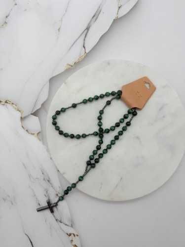 Tygrysie oko - różaniec z kamieni naturalnych