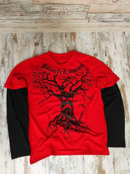 Продам лонгслів HAUNTED MOUND RED sk8 Y2K