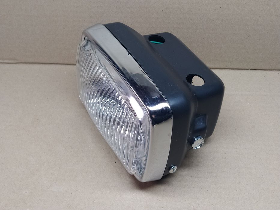 Фара передя мопеда Альфа Дельта кругла, квадратна