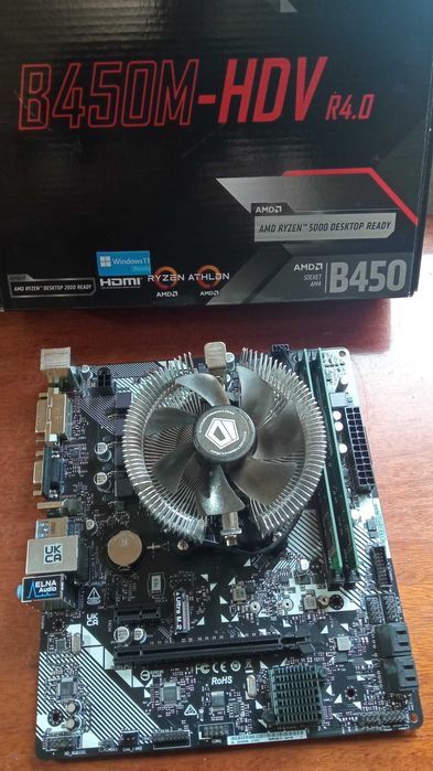 Материнская плата ASRock B450M-(Ryzen 7 1700/8-16 ядер )16GB-DDR4