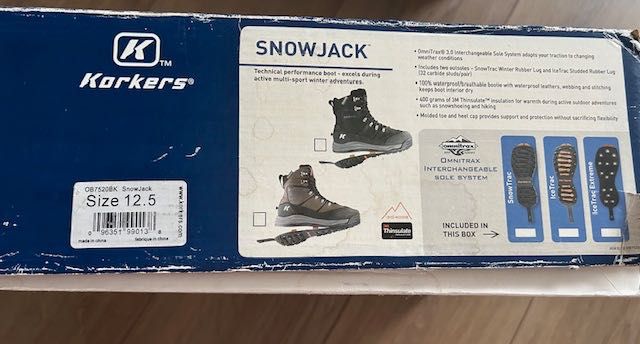 Чоловічі зимові ботинки бренду Korkers  46 р водонепроникні та дихаючі