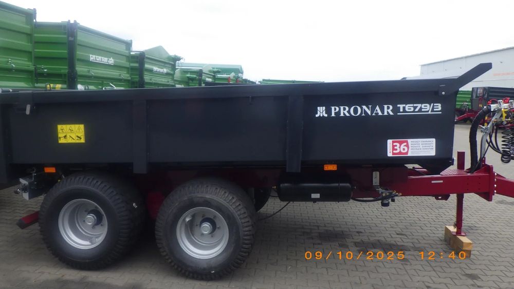 Pronar T679/3  WIELKA OBNIŻKA CEN!! Przyczepa budowlana T679/3  PRONAR, ład. 10 ton