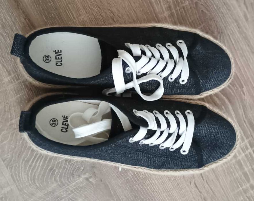 espadryle a'la jeansowe r.39
