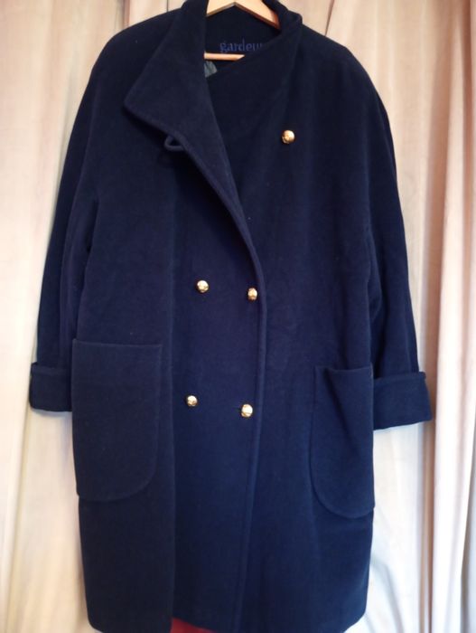 Płaszcz wełniany 100% wełna merino + 20% Angora  oversize