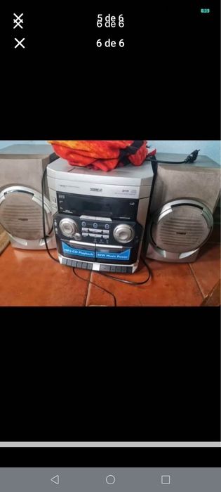 Rádio Philips sem comando